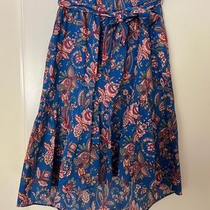 J. Crew Midi Skirt Paisley Print